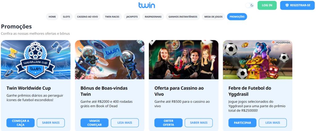 Preview of Twin Casino bonus
